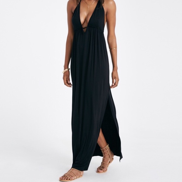 Open Back Halter Maxi Dress 😍