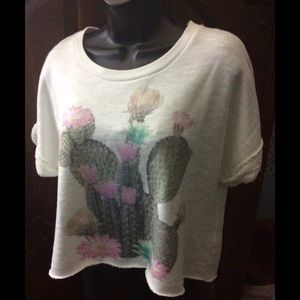 Bethany Mota Cactus Crop Top size XL Aeropostale