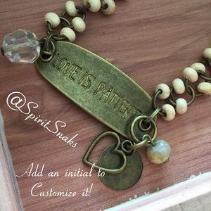 💗Love is Patient💗Custom Design💗Bracelet💗