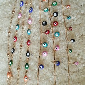 Different shape anklet with nice colors each sold