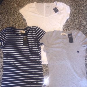 Hollister NWT Set of 3 short sleeved t-shirts