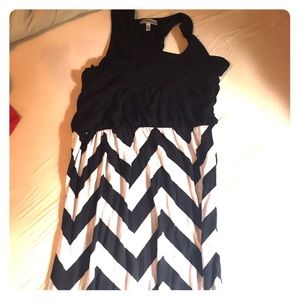 Chevron maxi dress