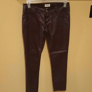 Mudd faux leather wine colored size 9