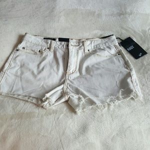 William Rast Fringe Trim Jean Shorts - Size 28