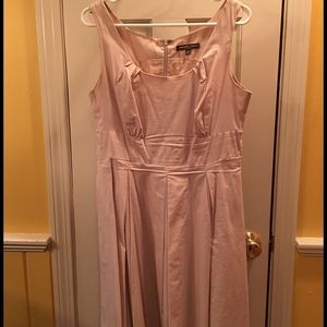 Adrienne Vittadini pleated khaki dress