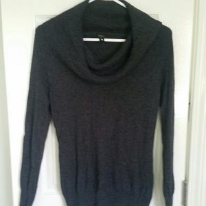 Charcoal Cowlneck Sweater