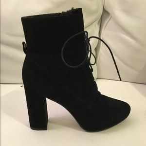 Diane Von Furstenberg Black "Pacey" DVF Booties, 8