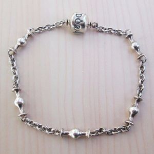 Authentic Pandora Five Clip Station Bracelet