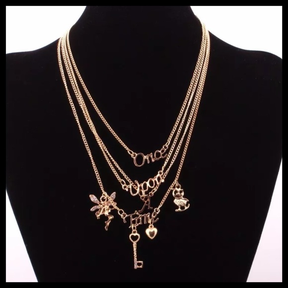 Layered Once Upon A Time Necklace DF8 - Picture 3 of 4