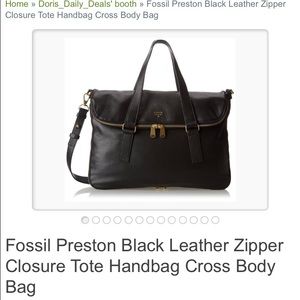 Fossil Leather Preston Tote