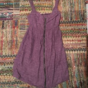 Purple zipper dress