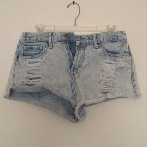 Denim shorts