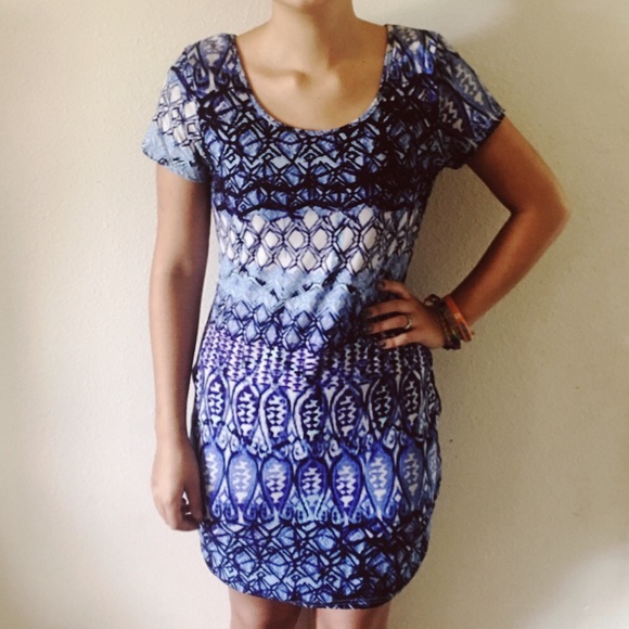 Mini blue dress - Picture 1 of 2