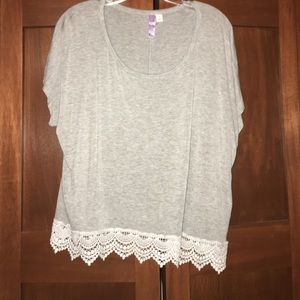 Crocheted bottom top