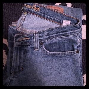 really cute American eagle boot cut jeans