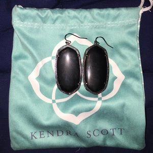 Black/gun metal Kendra Scott earrings