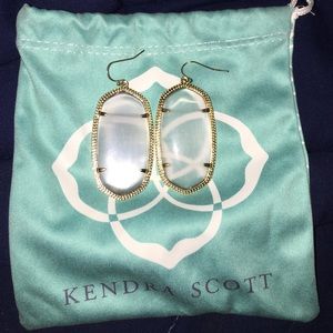 Clear/slate Kendra Scott earrings