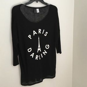 Black and White Graphic Top