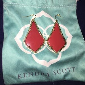 Kendra Scott red earrings