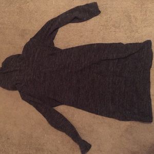 Cowl neck sweater dress