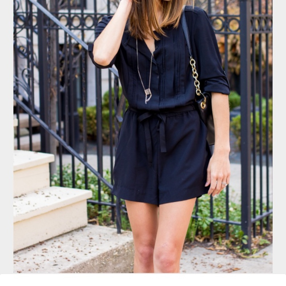 Loft black romper