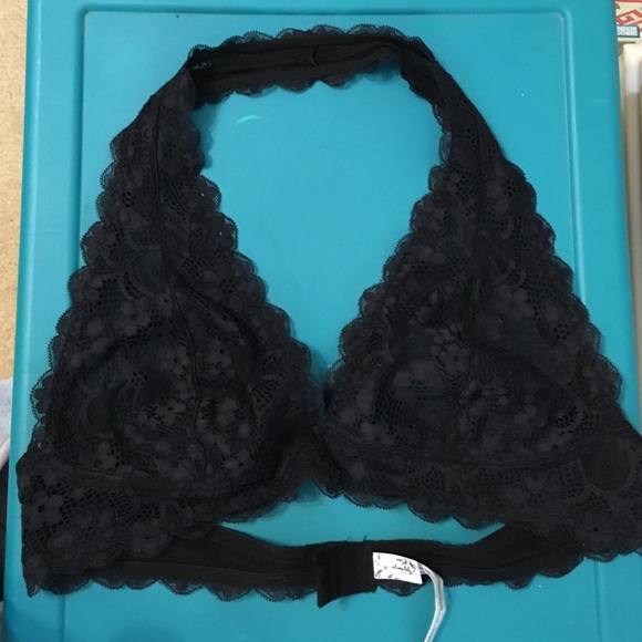 Free People Galloon Lace Halter Bra Bralette