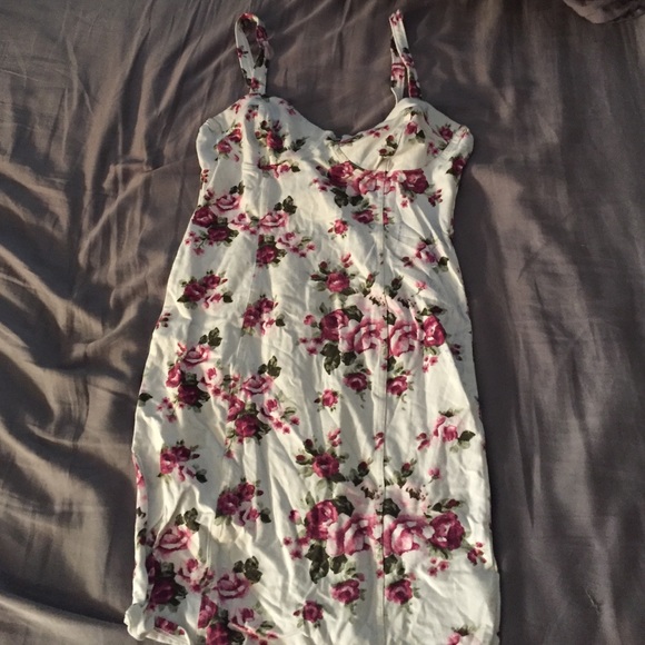White floral dress