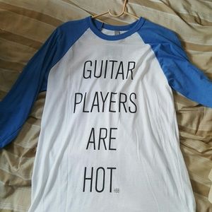 Guitar Players Are Hot Baseball Tee