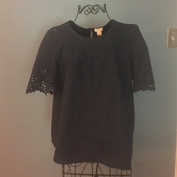 Navy jcrew blouse