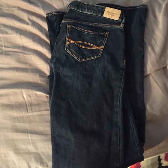 Abercrombie and Fitch dark blue jeans