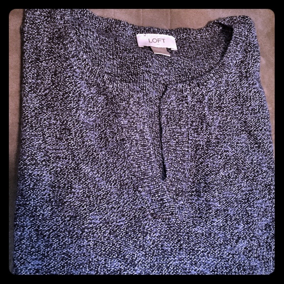 Loft tunic length blue sweater.