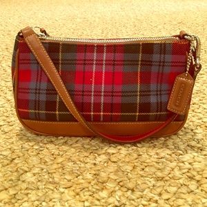Plaid Coach Mini Shoulder Bag - mint condition!