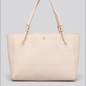 LARGE Sz Tory Burch York Tote in Light Oak