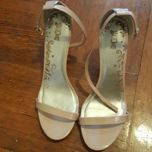 Nude heeled sandals