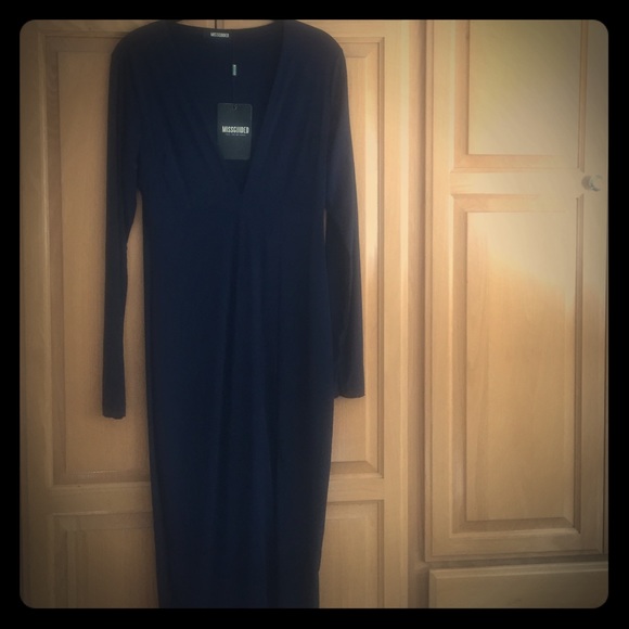 Missguided Deep V Bodycon Dress