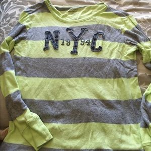 Long sleeved light weight thermal shirt