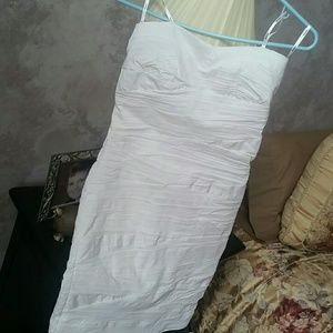 Strapless White Dress