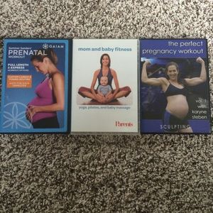 3 pre/post pregnancy fitness DVDs
