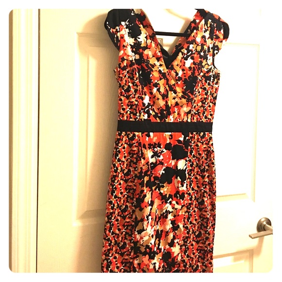 French connection floral print body con sheath