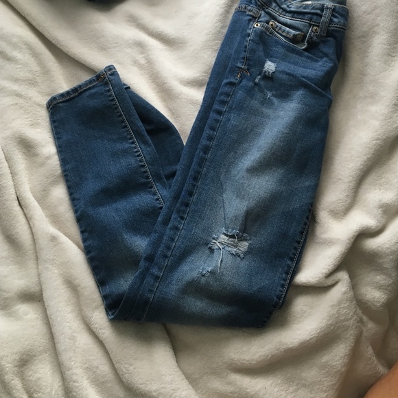 Light washed colored jeans