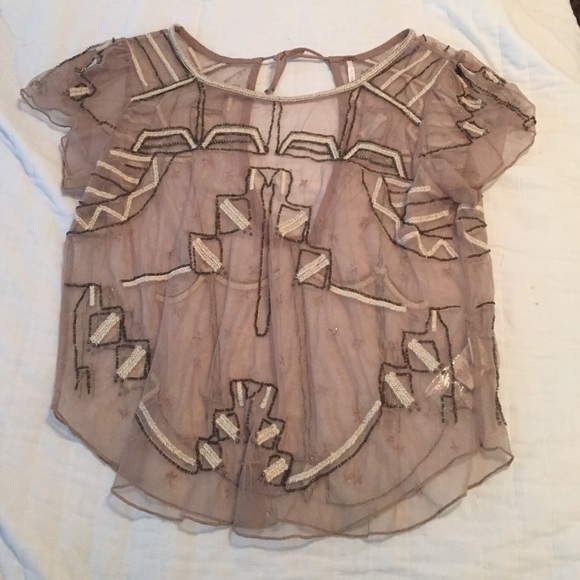 Free People Embellished Top