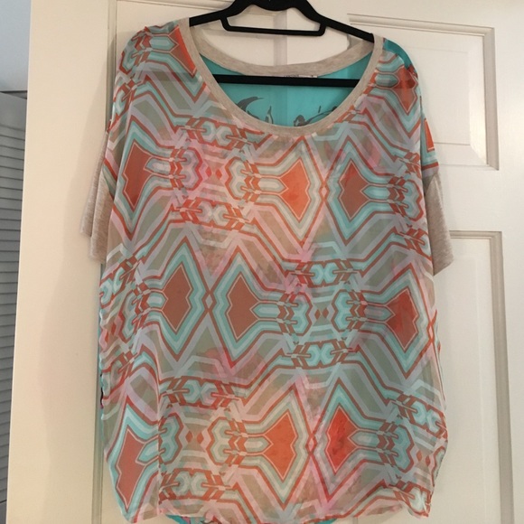 Sheer stunning t shirt blouse