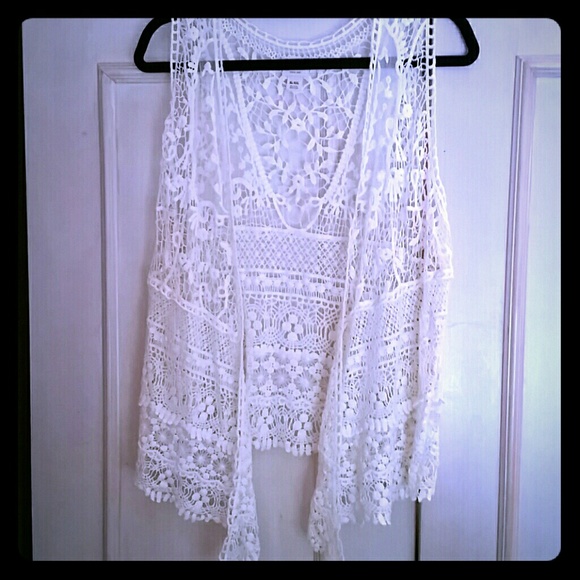 Lovely crocheted vest.