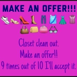 Closing down my closet! Make offers!