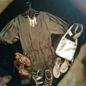 SOLD Michael kors olive green dress