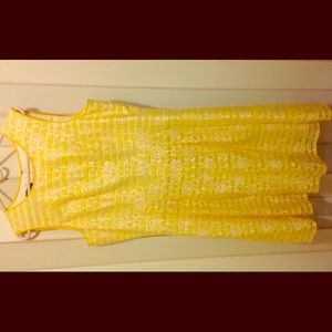 Nine West Sunshine Yellow Dress size 16