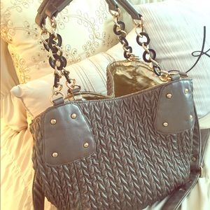 Big Buddha - Metal Metallic Bucket Shoulder bag