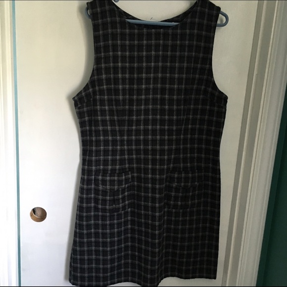 Vintage Old Navy Plaid Wool Dress