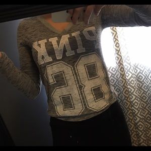 Grey PINK long sleeve