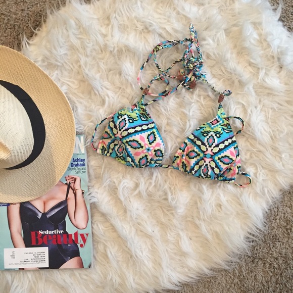 Tribal print bikini top